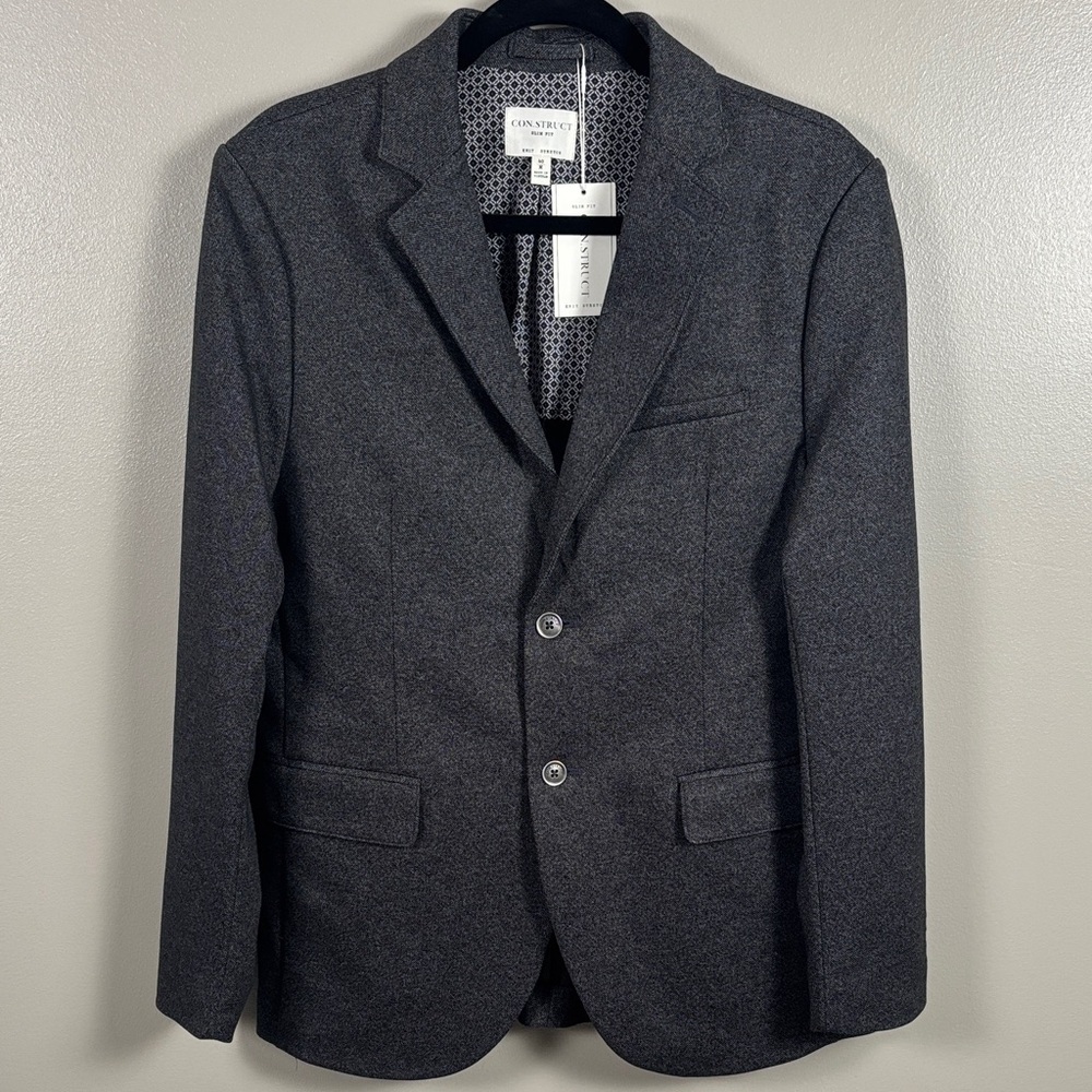 Con.struct M40 Slim Fit Knit Stretch Men’s Suit Jacket | NWT